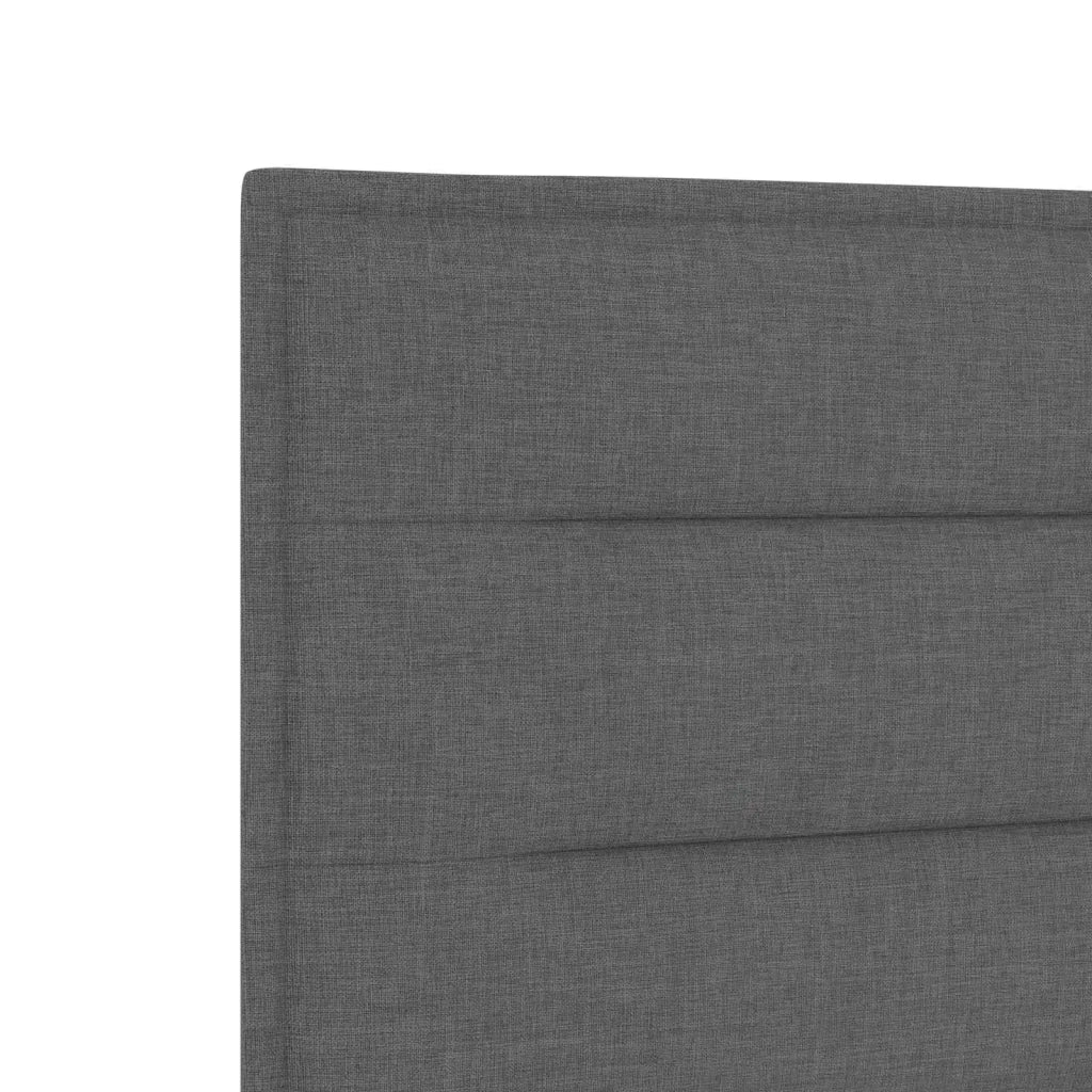 Letto con Box Spring, Materasso e LED Grigio Scuro 90 x 200 cm 3451848