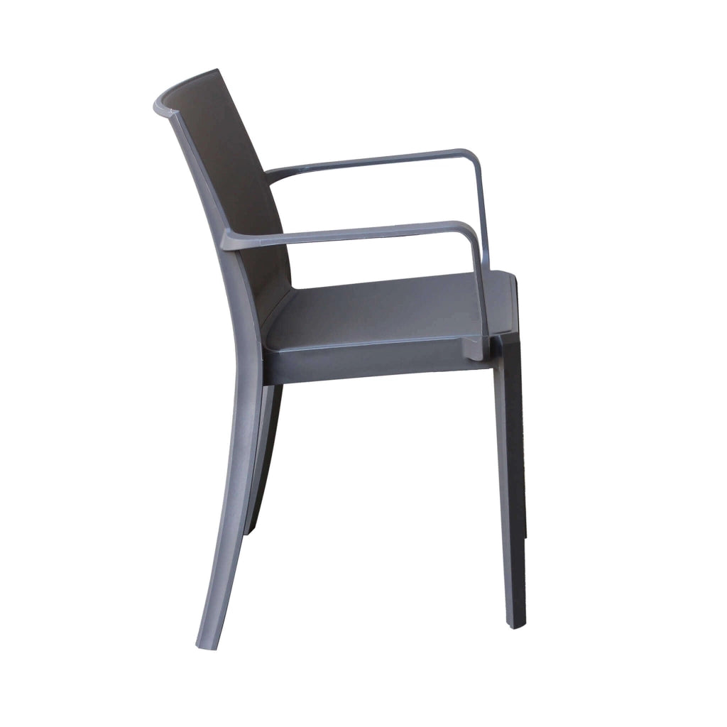 Poltrona da Esterno Impilabile in Polipropilene cm 55x58x82 - VICTORIA
