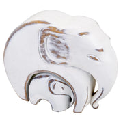 Figura elefante bianco 25,5x8,5x21,5h