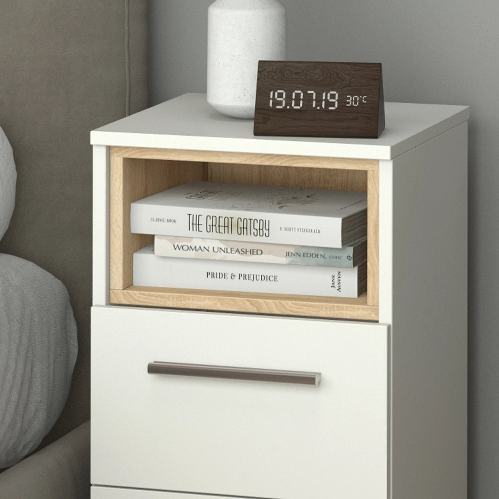 Vicco Comodini camera da letto Bianco 36 x 68 cm Set di 2
