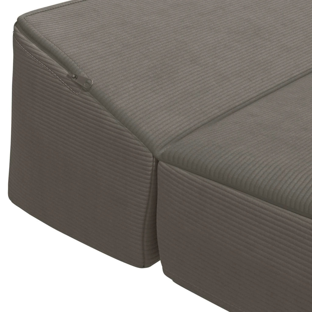 Divano Letto Pieghevole Grigio Chiaro 200 x 70 x 10 cm 900029