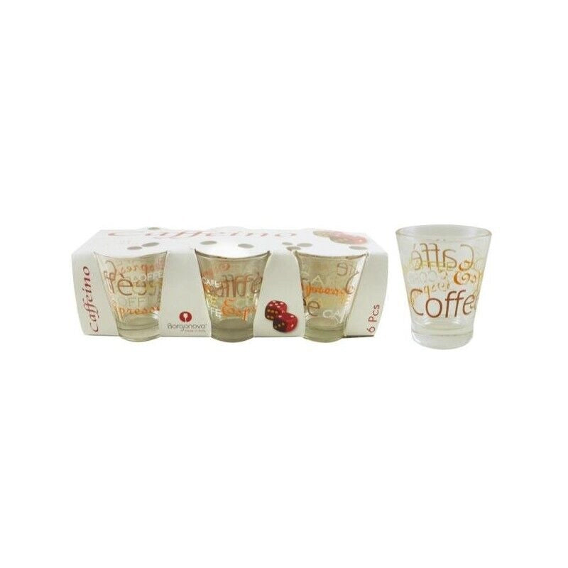 CAFFEINO MIX ESPRESSO BICCHIERI CAFFE 6PZ