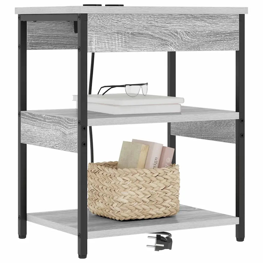 Armadio da Notte 2 pcs Grigio Sonoma 41 x 31 x 51 cm 859542
