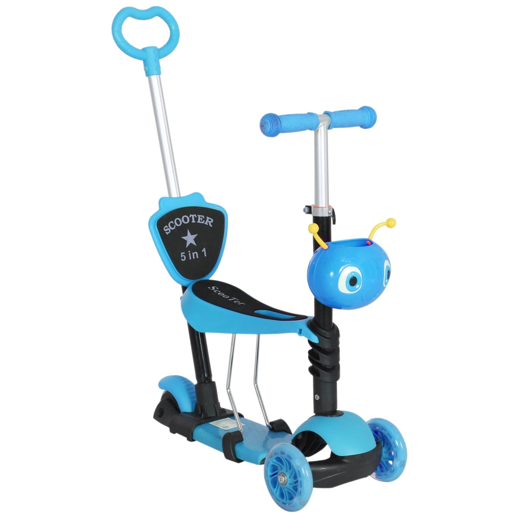 Patinete 3 in 1 per Bambini ¨C Minimal ¨C Blu 62x25x72,5 cm