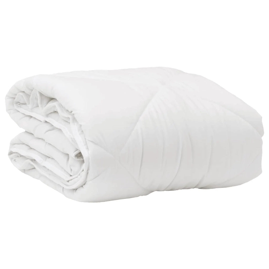 Duvet per Tutte le Stagioni con cuscino 2 pcs Bianco Microfibra 3376568