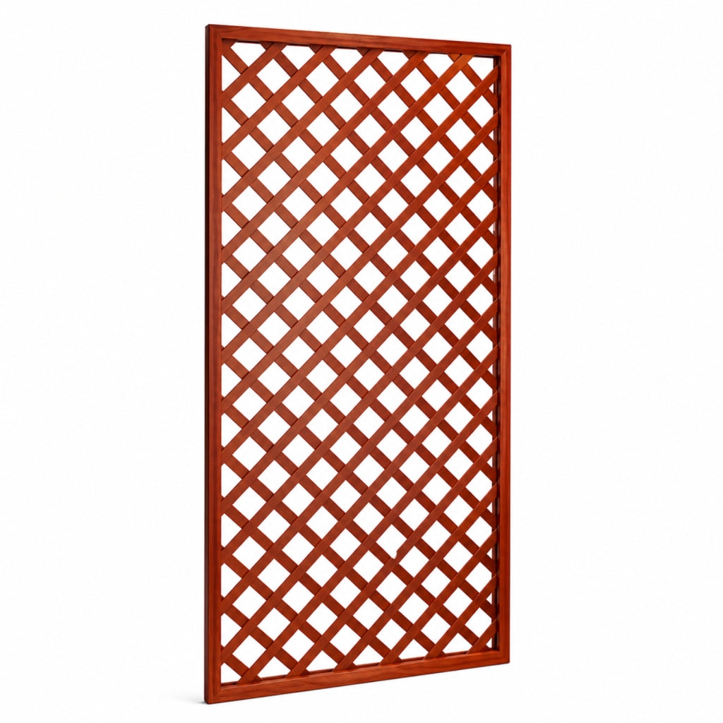 Traliccio In Legno Di Pino Impregnato Per Giardino Balcone E Terrazza Supporto Per Piante Rampicanti Grigliato Decorativo Frangivista Privacy Outdoor 120 x 180 Cm Legno Naturale