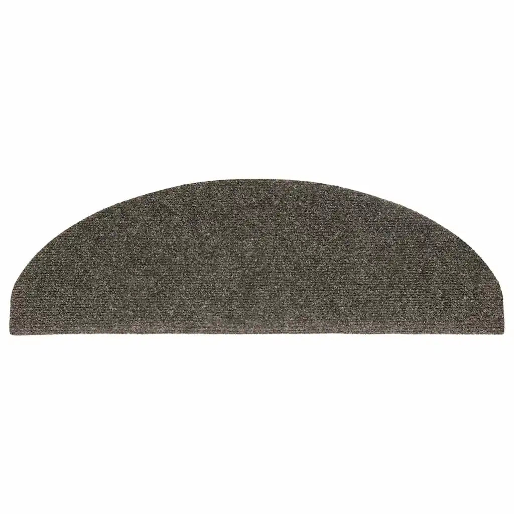Tappetini per scale autoadesivi 20 pz 65x21x4 cm Antracite Semicircolari Grandi 3365651