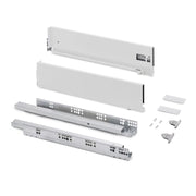 Cassetto esterno Vertex con regolazione 3D altezza 131mm, 60kg, profondità 500mm, Acciaio, Grigio antracite