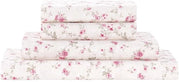 Lakenset Elegante 3-delig - Microvezel - Upgrade con Tessuto a Punti Rosa