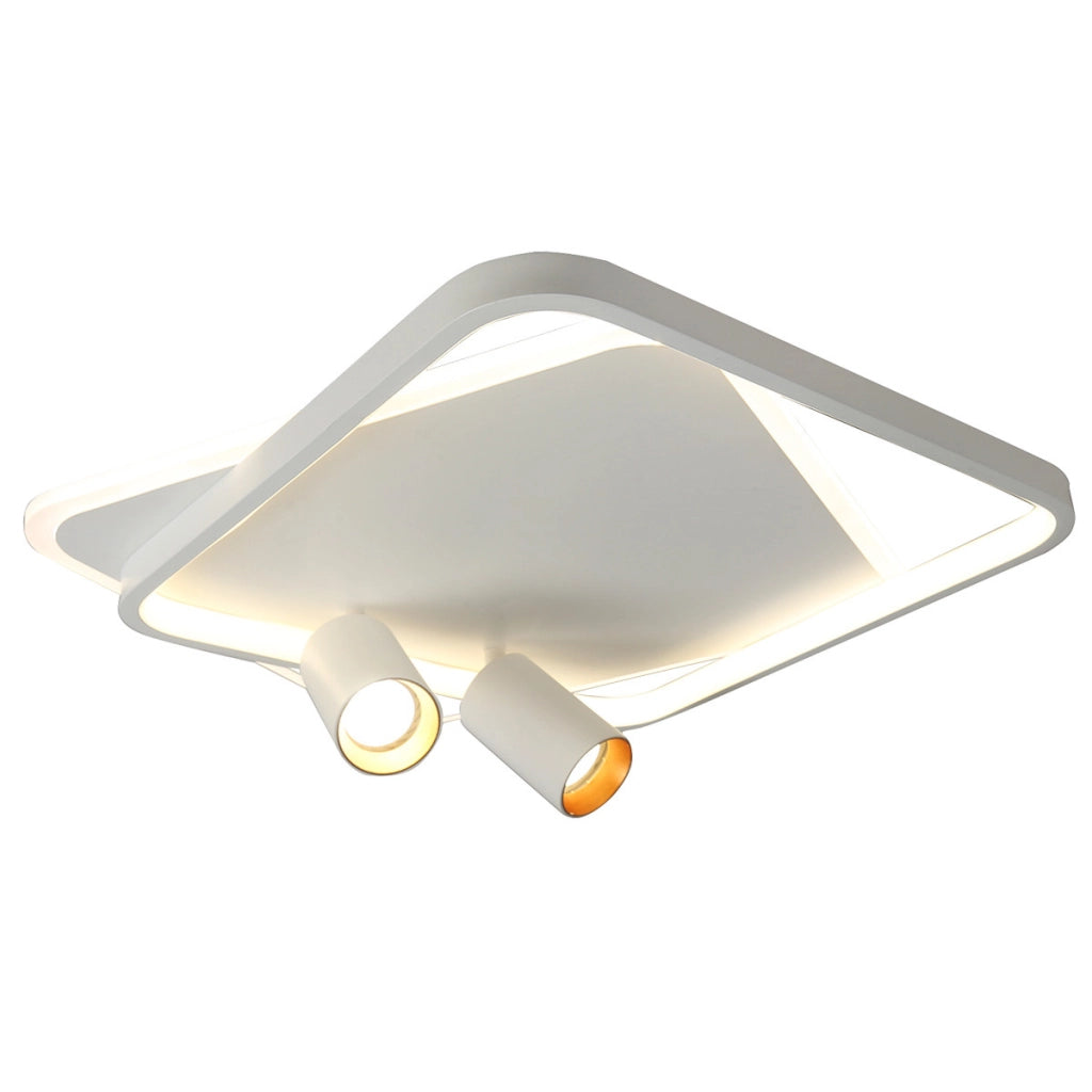 Plafoniera quadrata bianca Parma LED CCT 36W 2xGU10