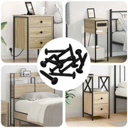 Chiodo Filettato 8219 pcs Nero Acciaio