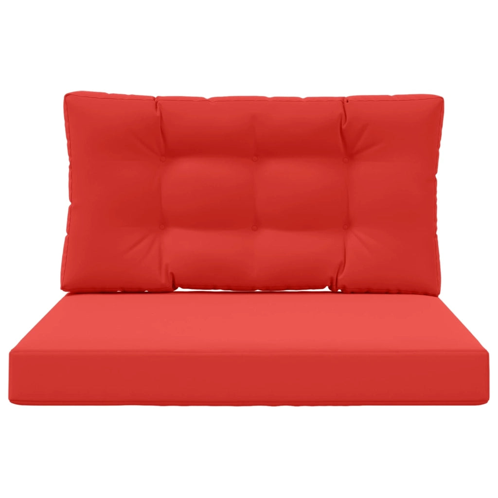 Cuscino per divano da esterno 2 pcs Rosso Poliestere 900852