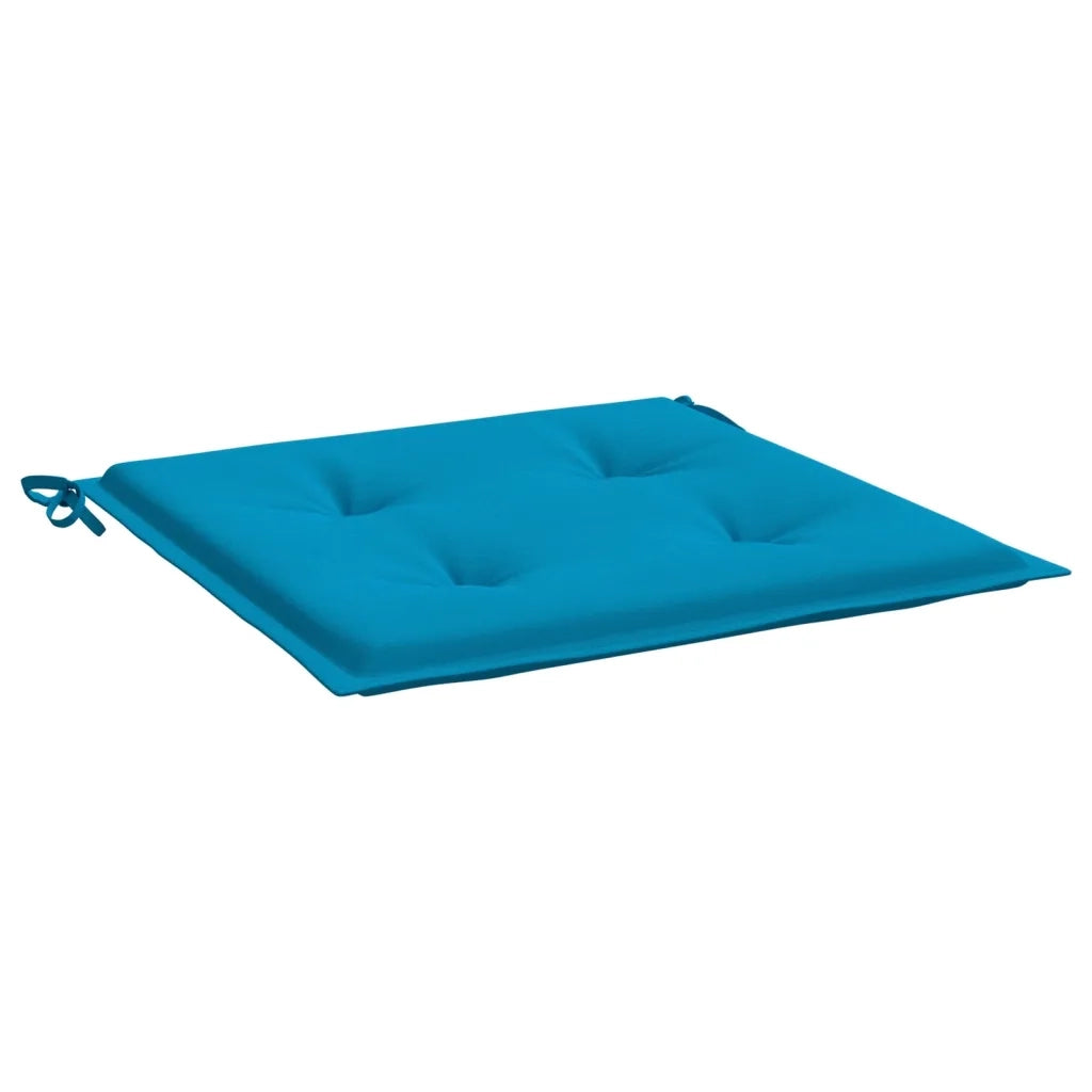 Cuscini per Sedia 2 pz | Cuscini per sedie Blu 50x50x4 cm in Tessuto Oxford