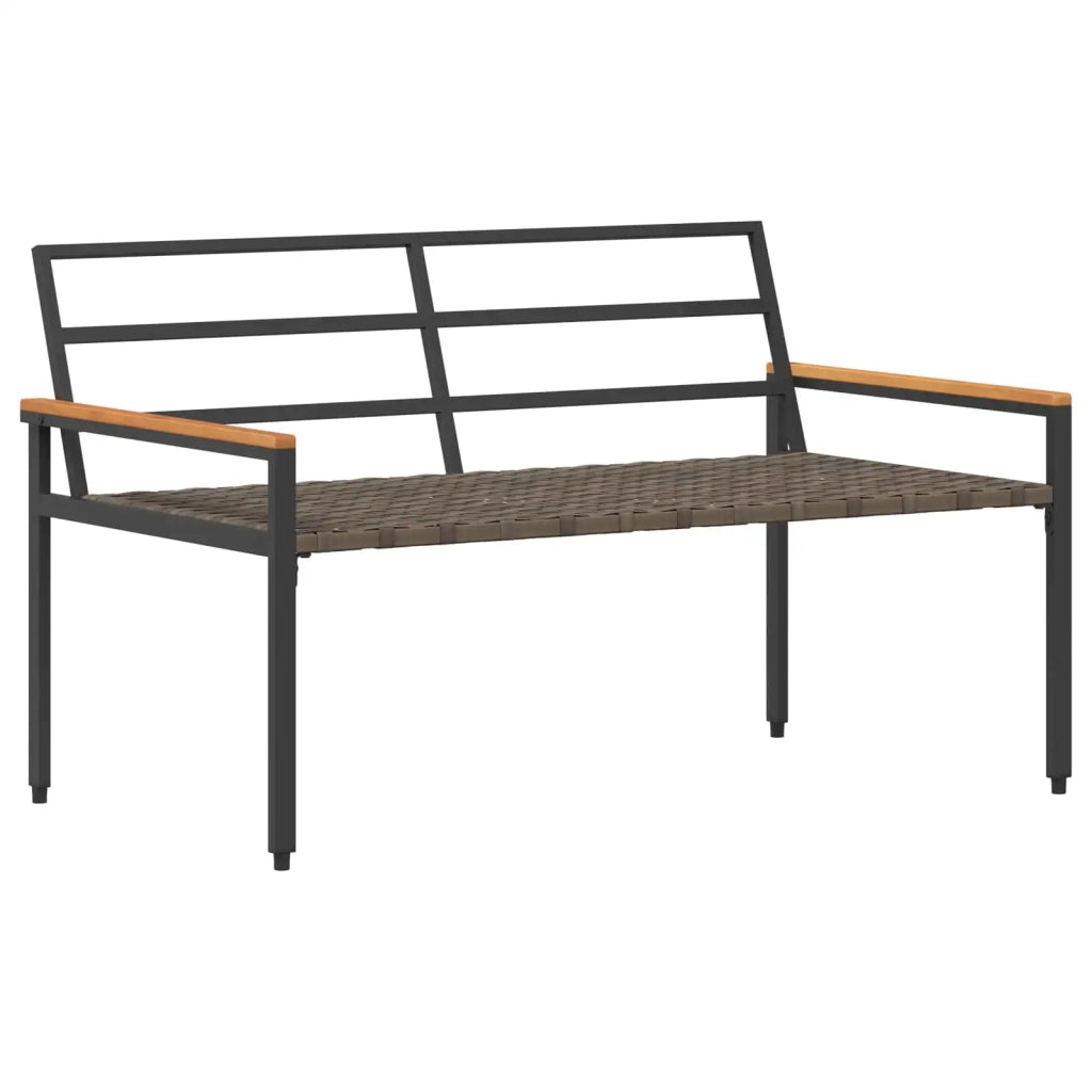 Set Mobili da Esterno 4 pcs Grigio Scuro polyrattan 42025358