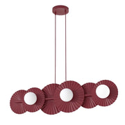 Lampada a sospensione UMBRA modulare 6xG9 bordeaux Emibig