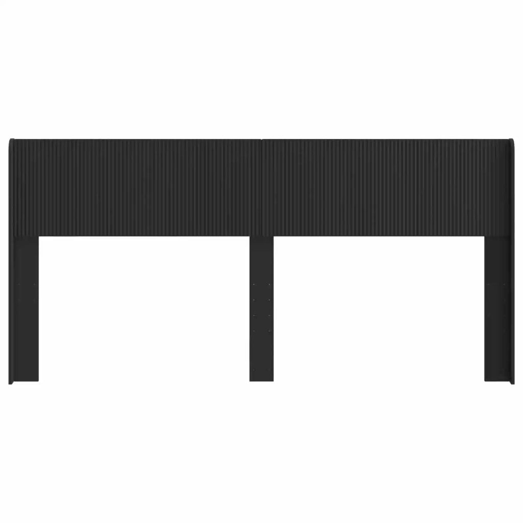 Testiera Letto Nero Legno ingegnerizzato 889666