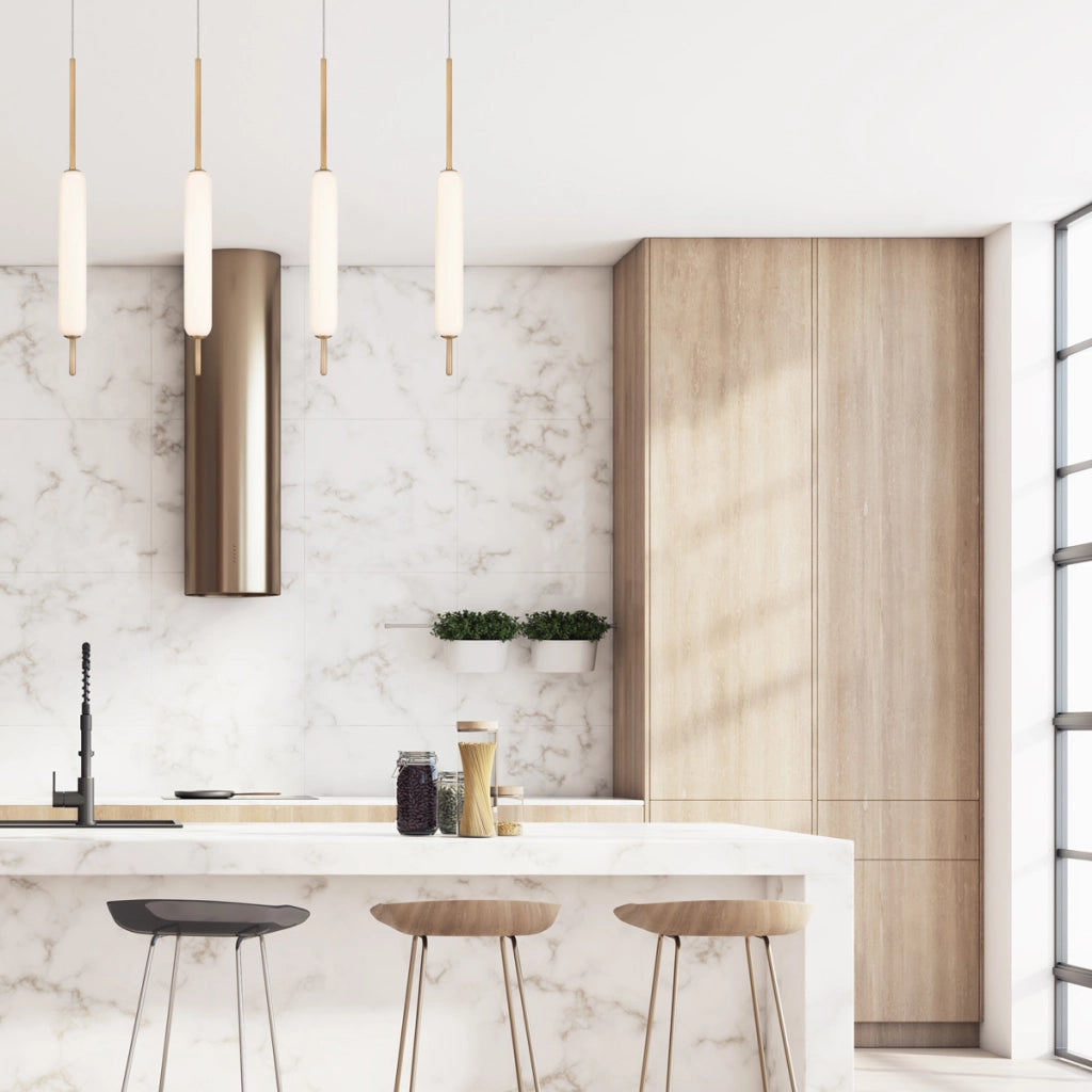 Lampada a sospensione LED 10W oro Cumberland Quintiesse