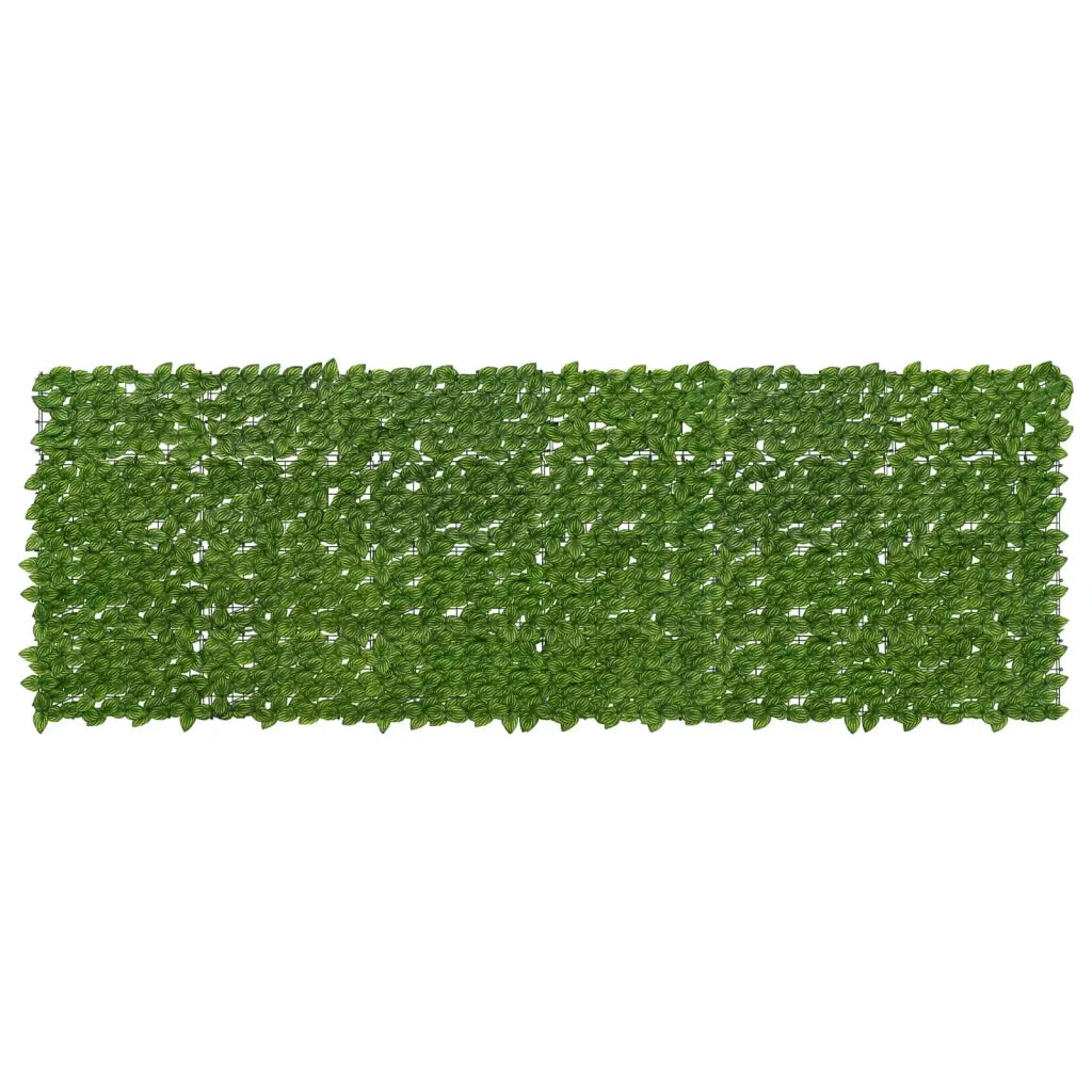 Paravento da Balcone | Schermo per balcone con foglie Verde e Giallo 300 x 100 cm