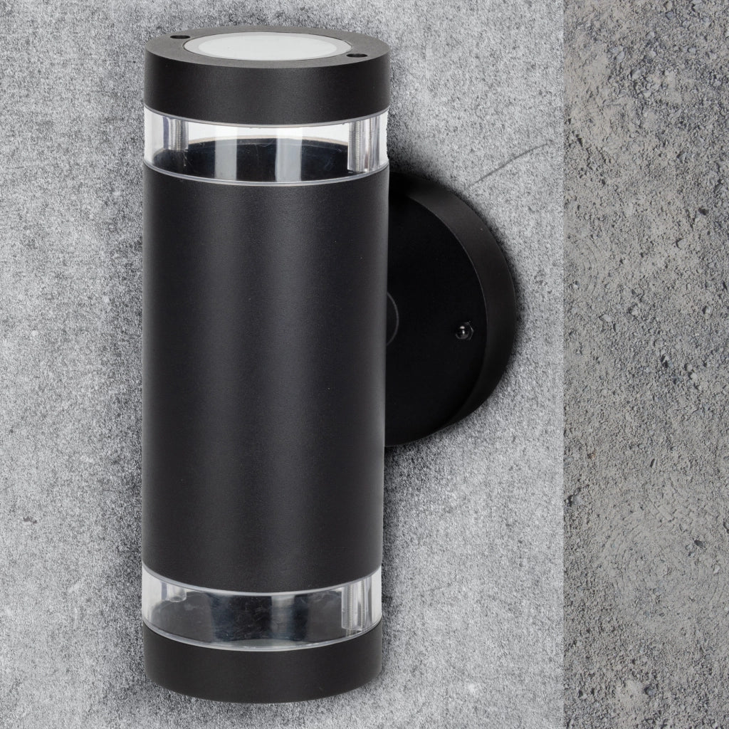 Applique esterna nera 2xGU10 RINO 323996 Polux IP54
