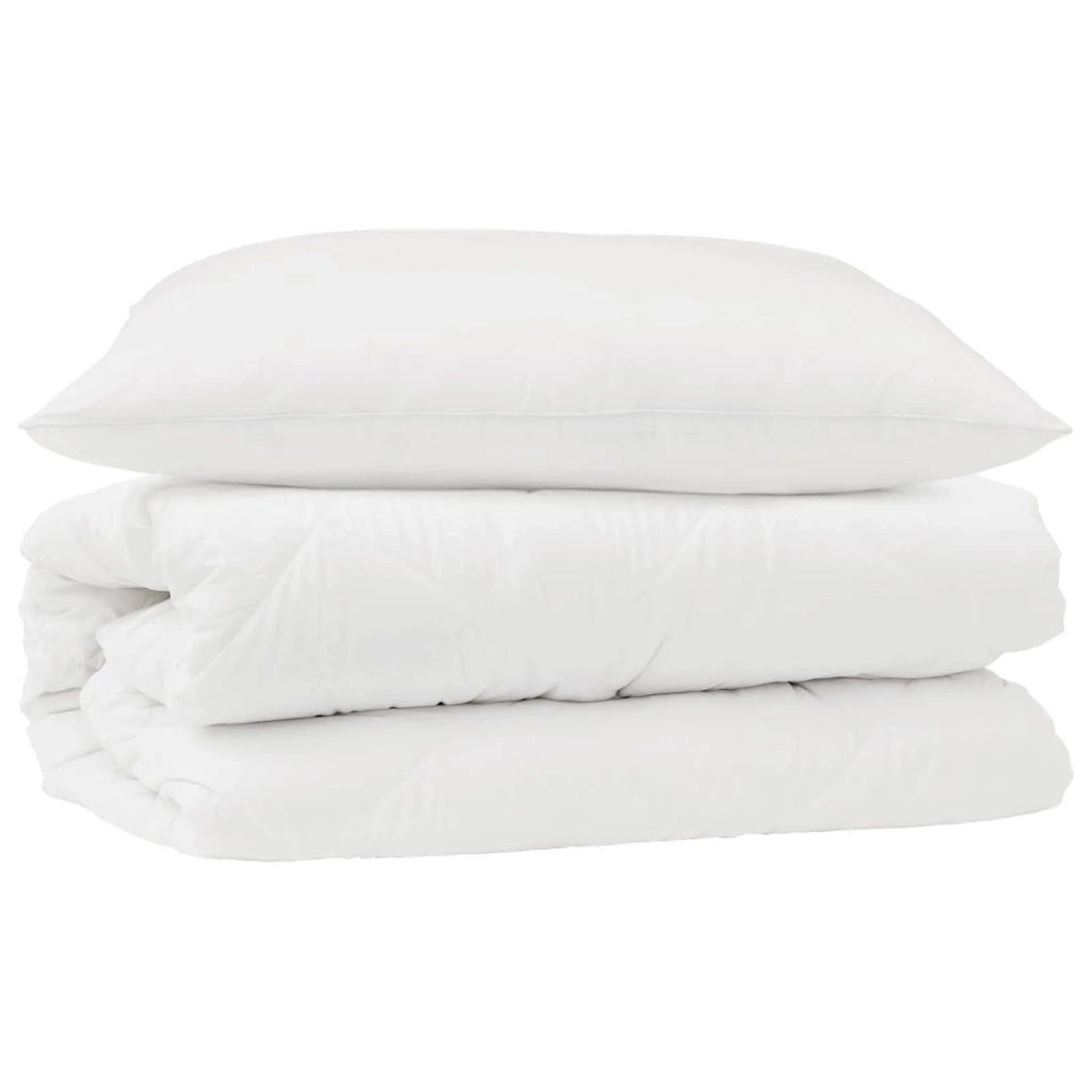 Set di Piumoni con cuscino 2 pcs Bianco Microfibra 3376757