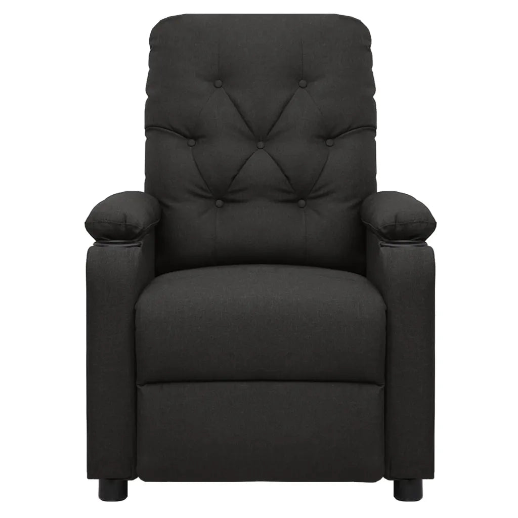 Poltrona Massaggiante Elettrica Nera in Tessuto 3098853