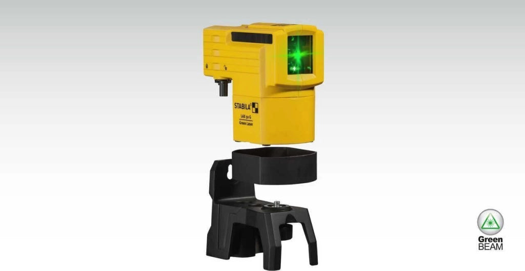 Stabila 19110 LAX 50 G Laser a Linea Croce Verde Autolivellante Portata 30 m Precisione ±0,5 mm-m IP53 colore Nero Giallo