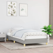 Giroletto senza Materasso-Struttura Letto Grigio Chiaro 100x200 cm Tessuto 923062