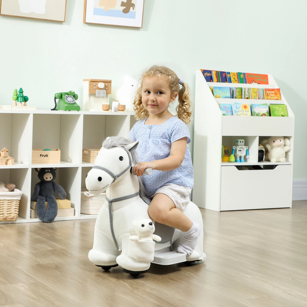 Cavallo a Dondolo Elettrico ¨C Minimal ¨C Bianco
