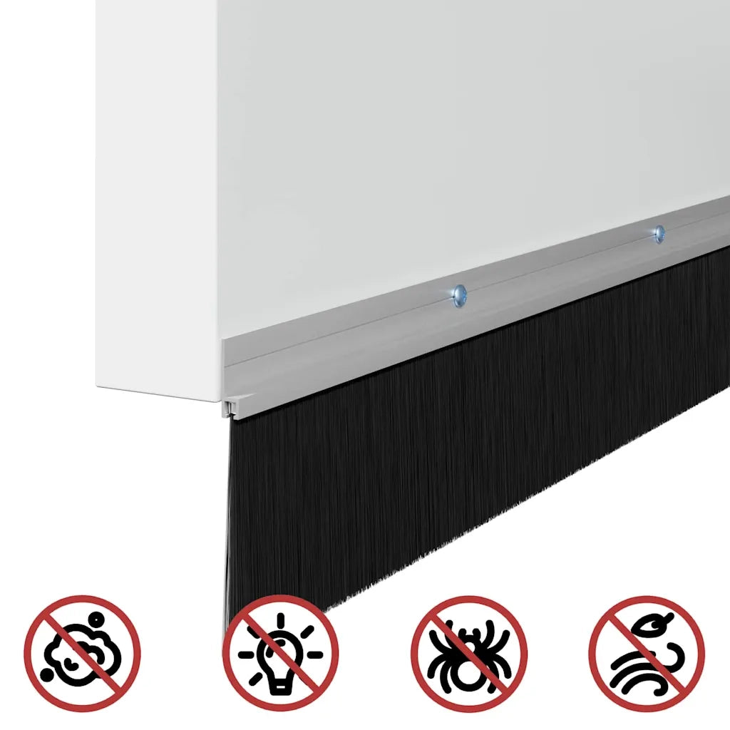 Spazzole per porte a vite 2 pz Argento 100 cm CFW2571815