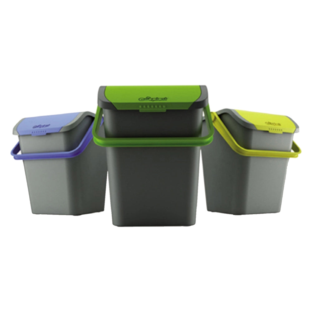 1pz pattumiera per raccolta differenziata 'ecologic' 28 lt. - cm 38 x  36,5 x   cod:ferx.8034420nlm