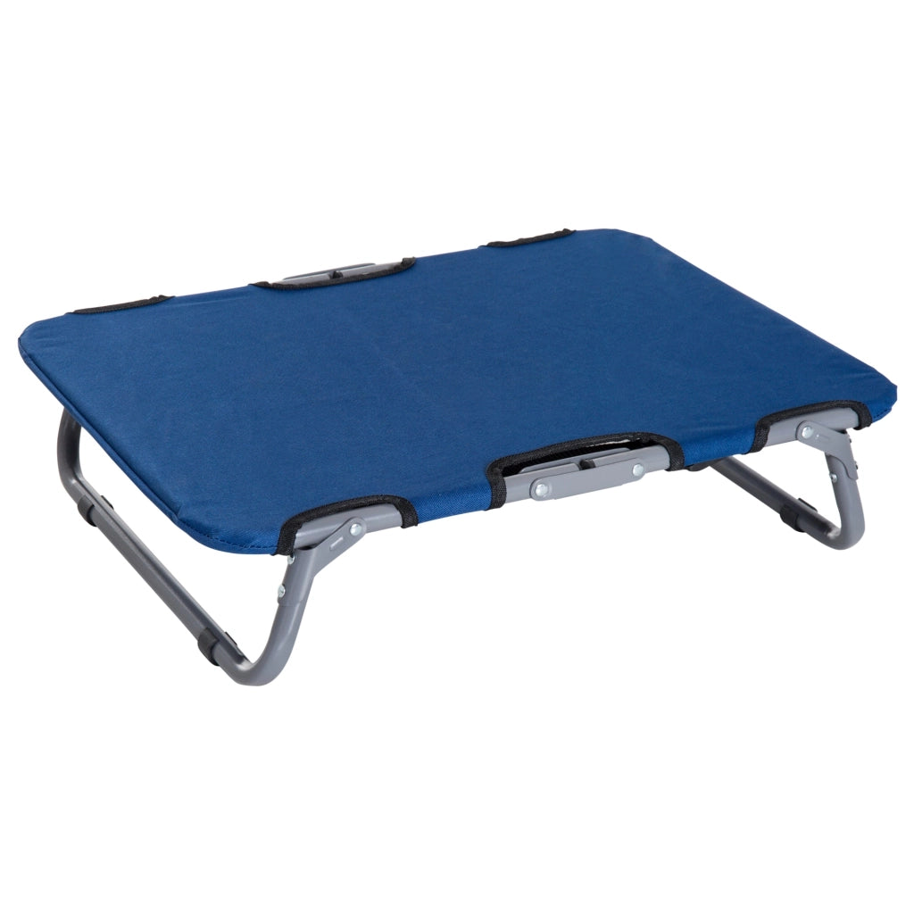 Brandina Cuccia Pieghevole in Tessuto Oxford per Cani Blu 59x46x15 cm