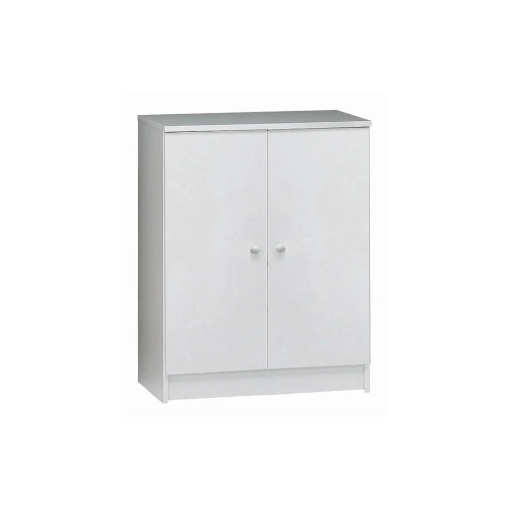 Armadietto mobile 2 ante 62x34x80H cm in kit di montaggio colore Bianco