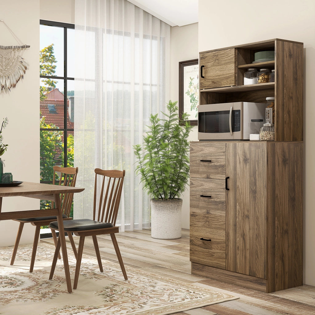Credenza con 3 Cassetti e Ante ¨C Minimal ¨C Legno Massello