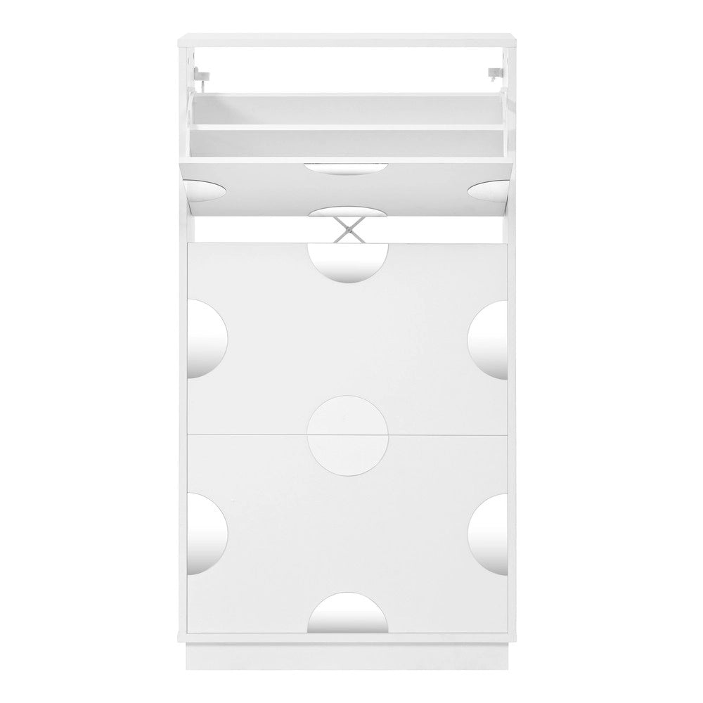Scarpiera con Specchio e 3 Ante ¨C MINIMAL ¨C Bianca, Ingresso, Salvaspazio