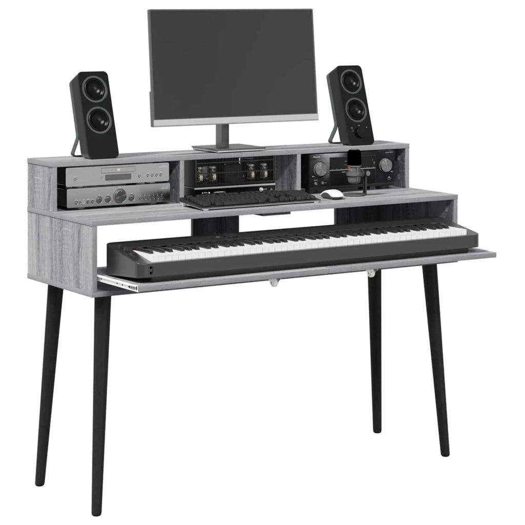 Scrivania studio Sonoma grigio 110 x 42,5 x 36 cm 8006737