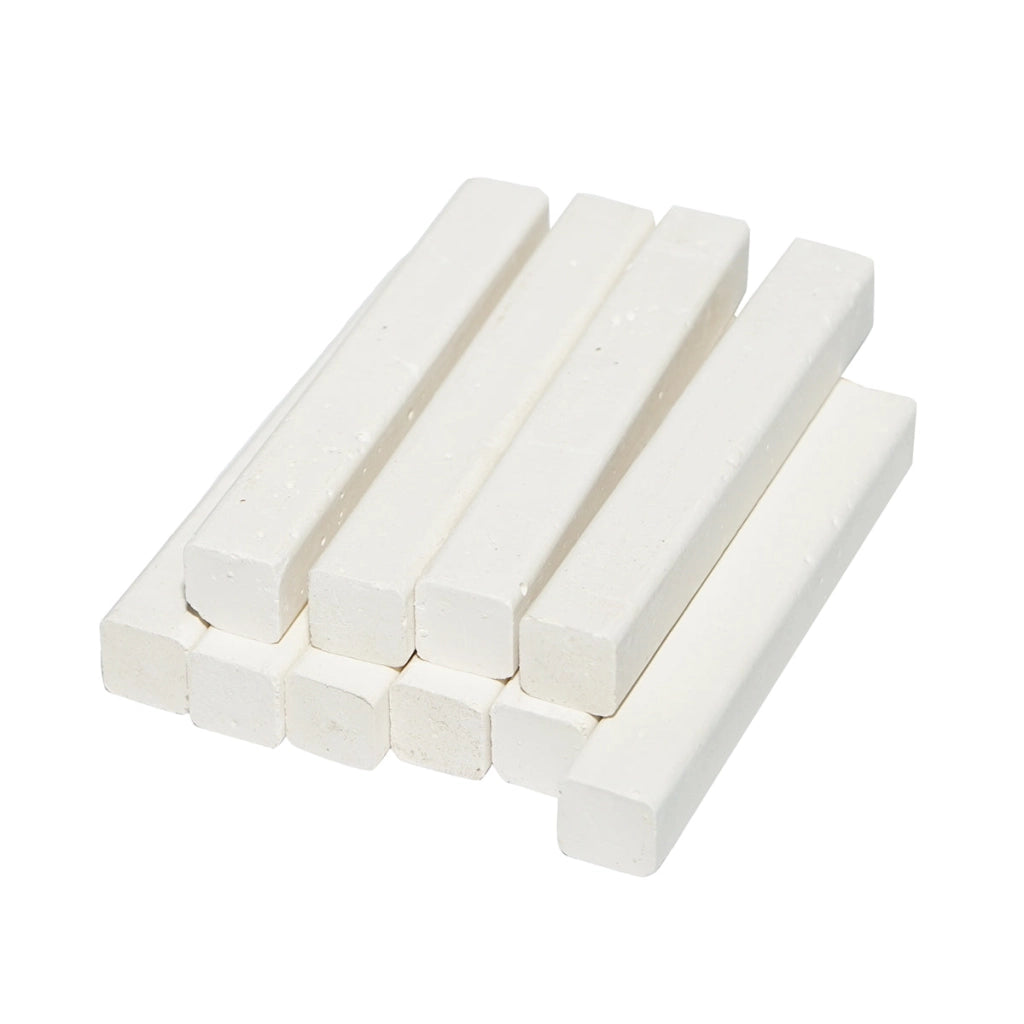Gesso bianco quadrato 80x12x11,5 mm, 100 pezzi/scatola