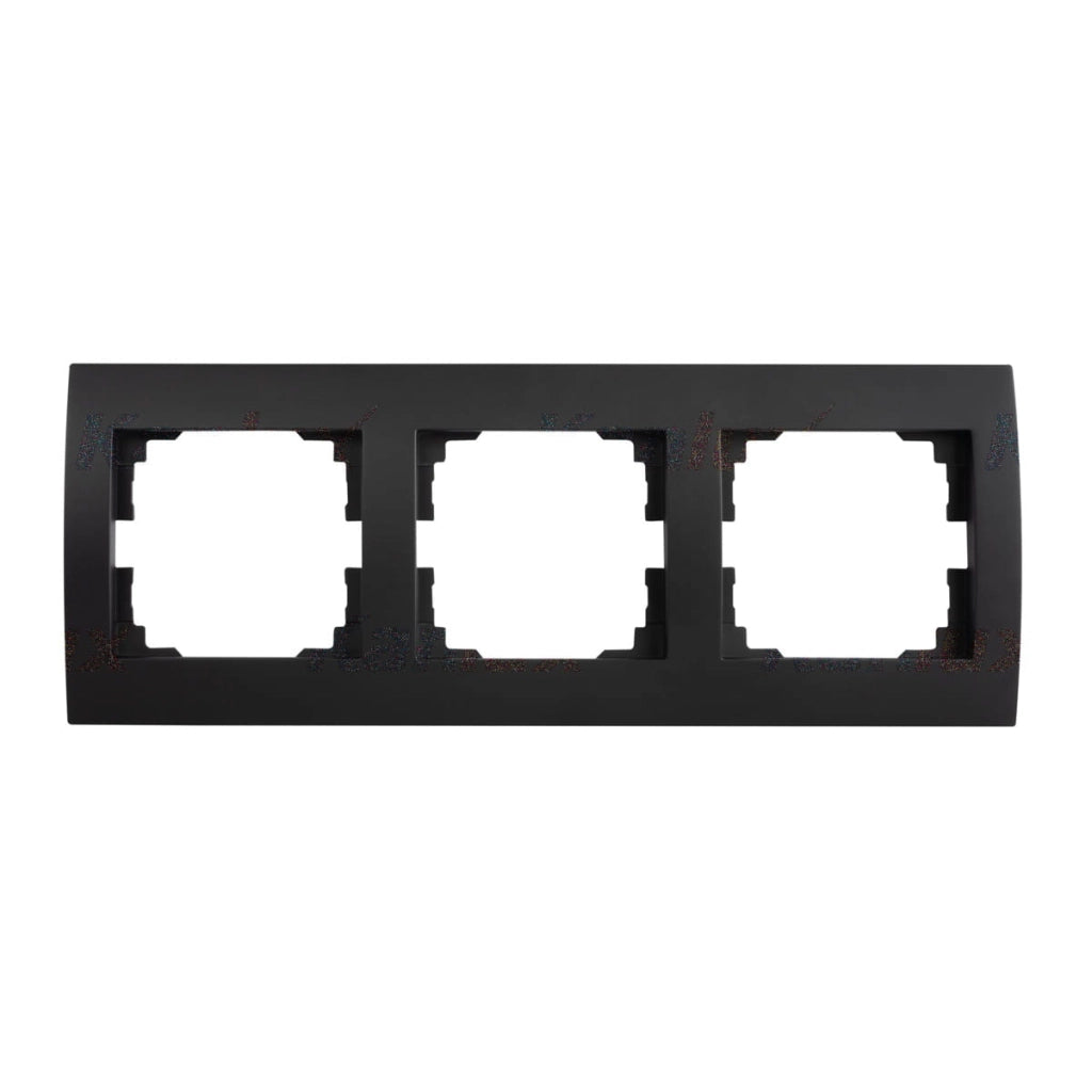 Cornice tripla orizzontale LOGI nero opaco Kanlux