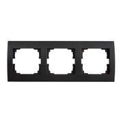 Cornice tripla orizzontale LOGI nero opaco Kanlux