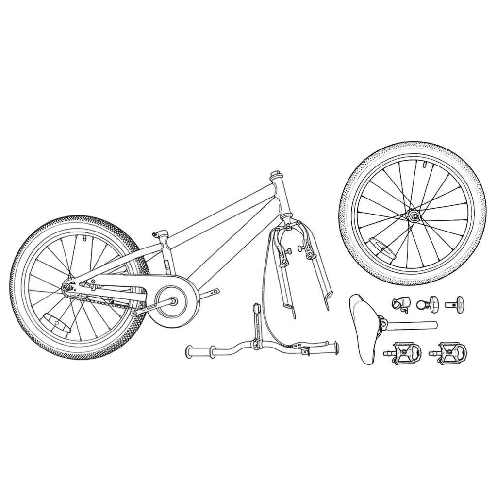 BMX 20 Pollici per oltre 9 anni Nero