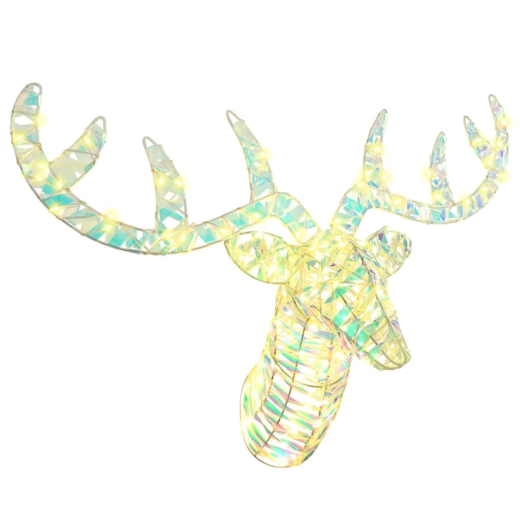 Slitta trainata da renna Bianco caldo 68 x 36,5 x 62,5 cm PET 42019065