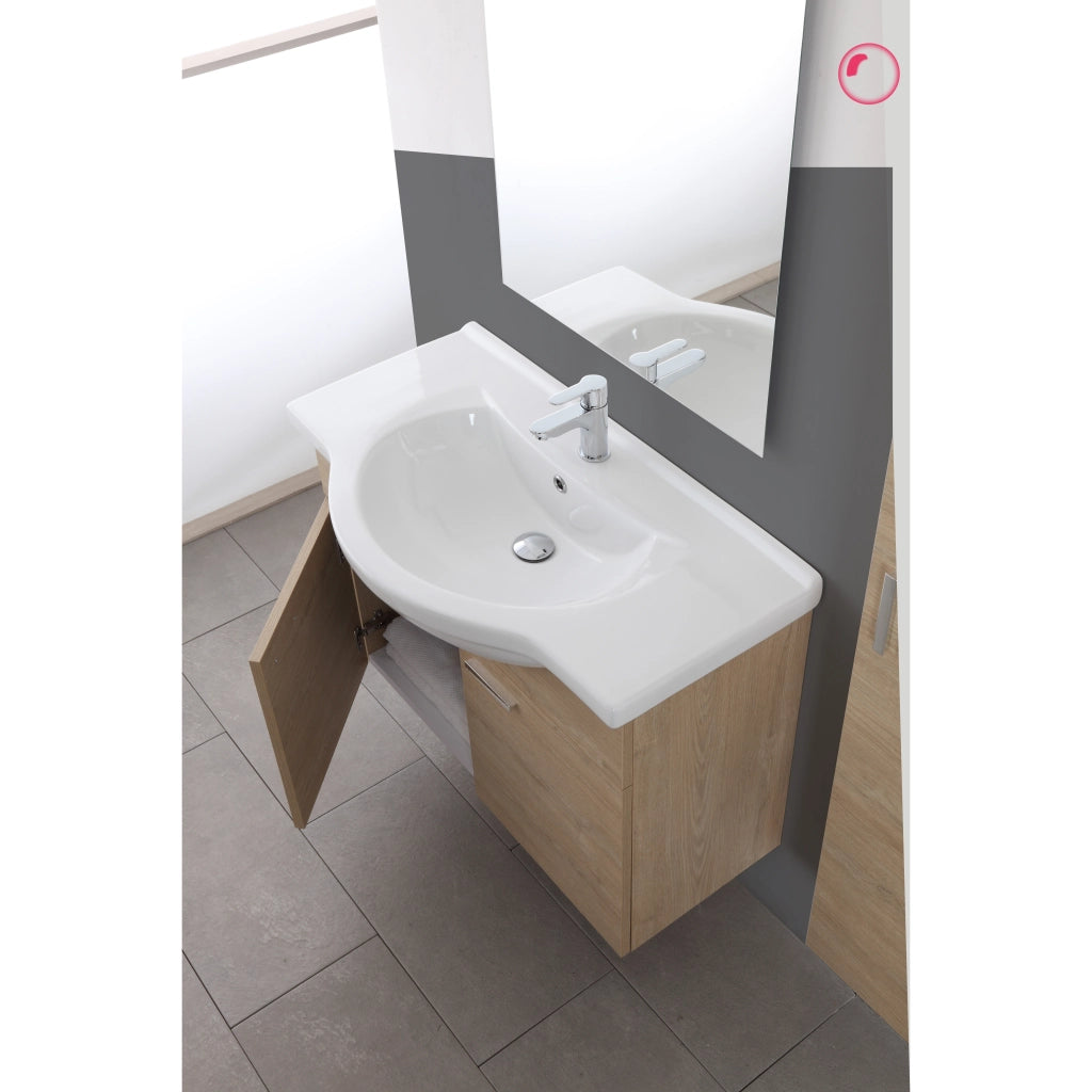BAGNO STELLA 80X46XH64CM SOSPESA ROVERE DOLOMITE.