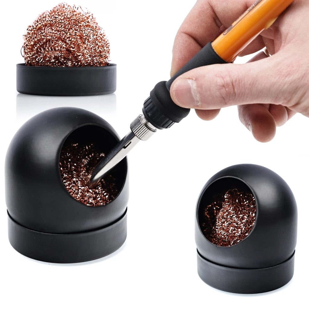 Pulitore per Punte di Saldatura – Metallo, Senza Acqua | Diametro 6,6 cm, Altezza 7 cm