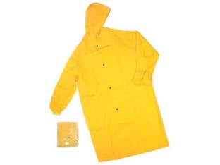 IMPERMEABILE CAPPOTTO IN PVC BISPALMATO PLP GIALLO- - tg. L - 1 pezzi EXCEL