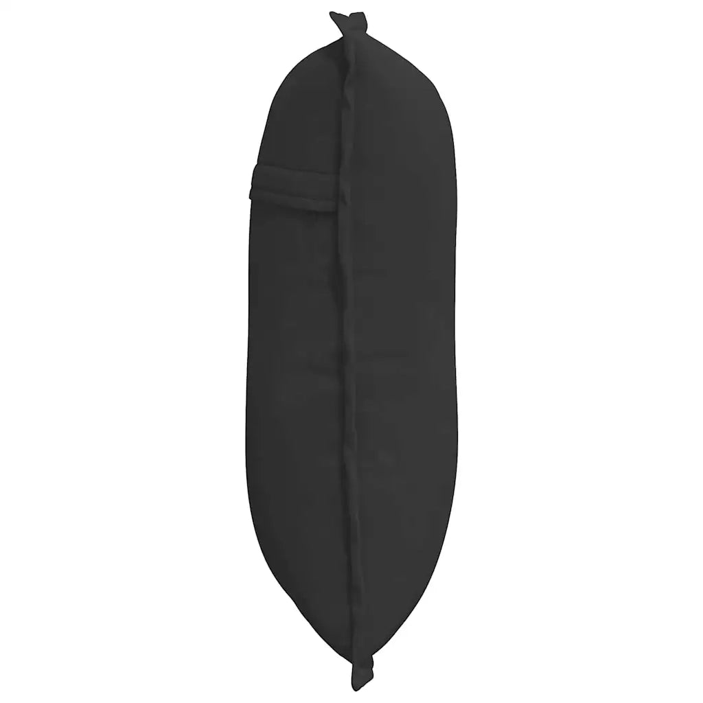 Cuscino per Schiena | Cuscino dorsale Nero 50 x 45 cm Tessuto in Microfibra