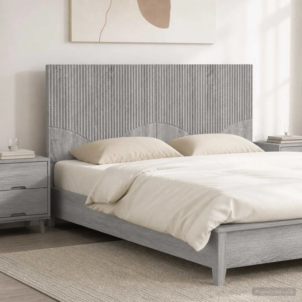 Testiera da Muro HOORN Sonoma grigio Legno ingegnerizzato 897411