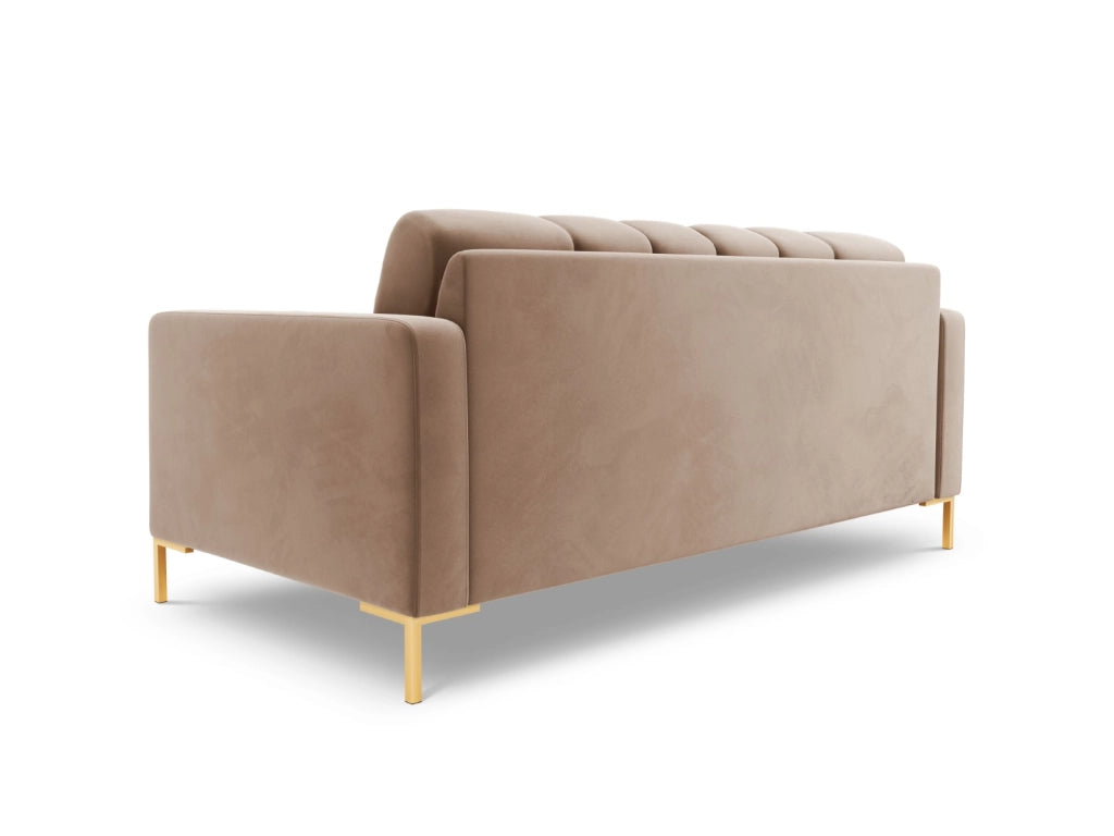 Cosmopolitan Design - Divano "Bali" 2 posti in velluto beige 