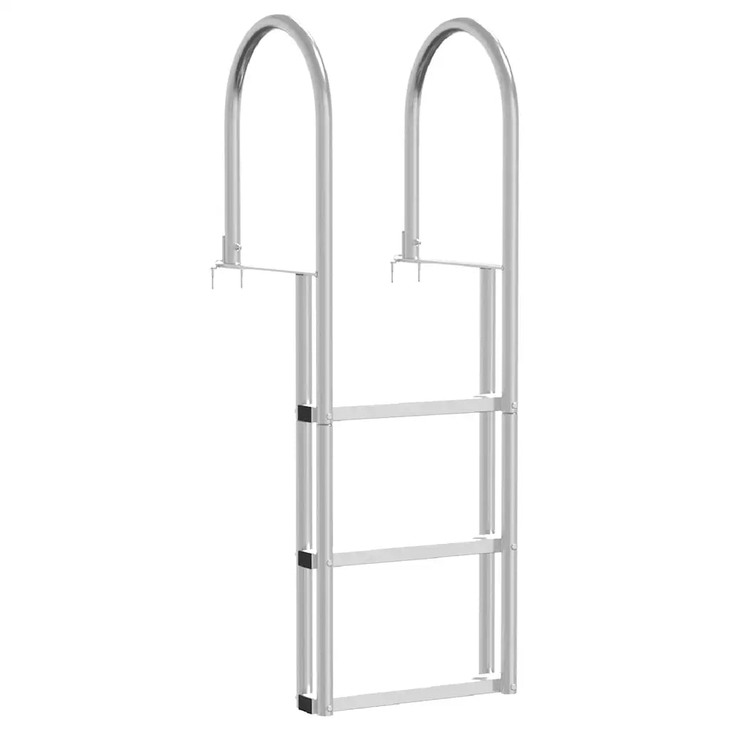 Scala da molo a 3 gradini Argento 45 x 11,5 x 134 cm Alluminio 42011353