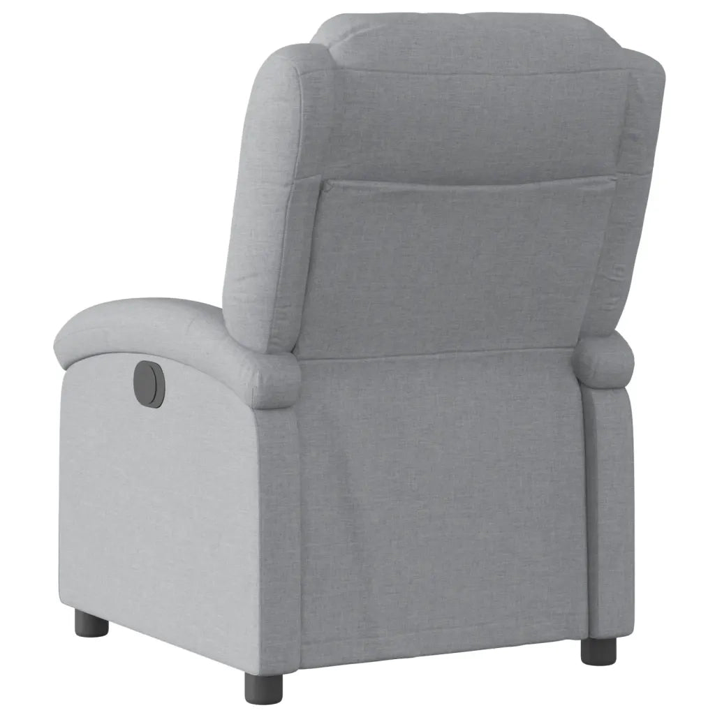 Poltrona Reclinabile in Tessuto Grigio Chiaro 371751