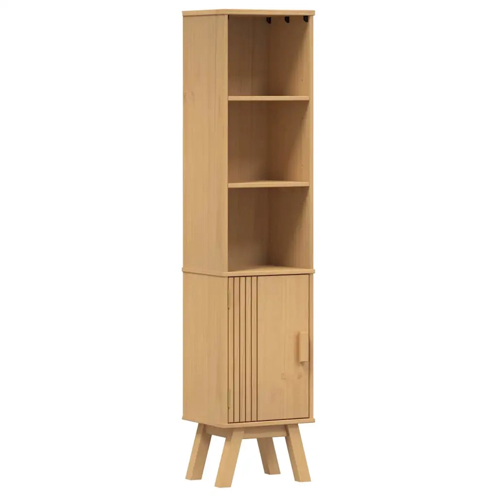 Mobile da Bagno con lo scaffale Olden Marrone 35 x 30 x 159 cm 42001359