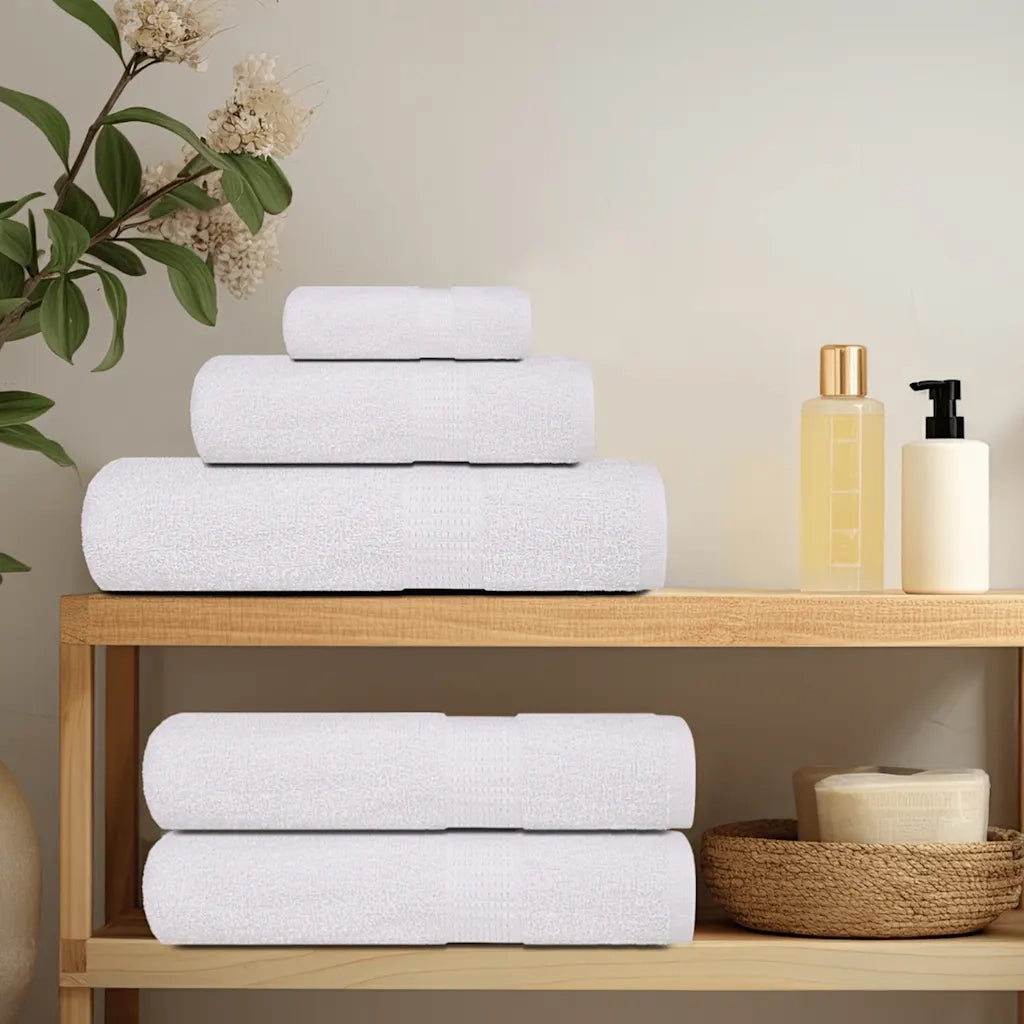Asciugamani per sauna FROGN 4 pezzi Bianco 80x200 cm 360 g/m2